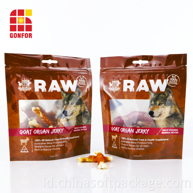China Aluminum Foil Bag For Dog Food Packaging With Window